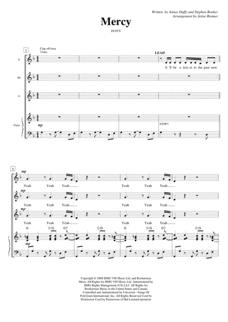 Mercy (arr. Jetse Bremer)