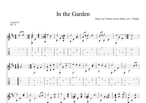 In the Garden (arr. John Waldo)