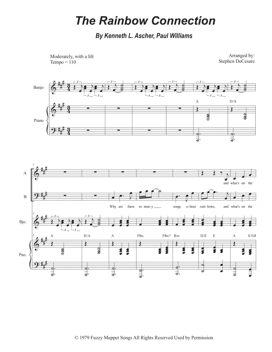 The Rainbow Connection (arr. Stephen DeCesare)