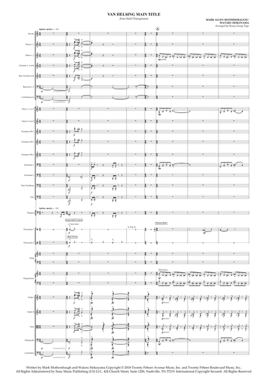 Van Helsing Main Title (arr. Henry George Page)