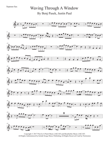Waving Through A Window (arr. Kevin Busse)
