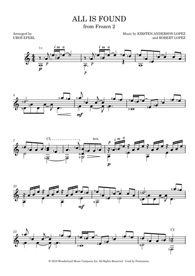 All Is Found (arr. Uroš Eferl)