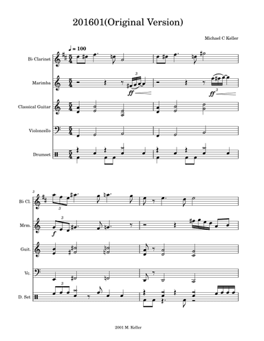 201601 (Original Version) - Score Only