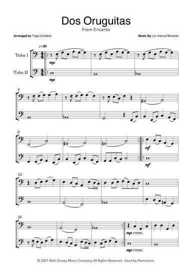Dos Oruguitas (arr. Tiago Cordeiro)