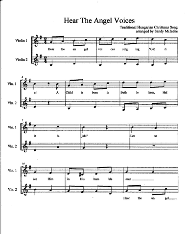 Hear the Angels Voices (arr. Sandy McIntire)