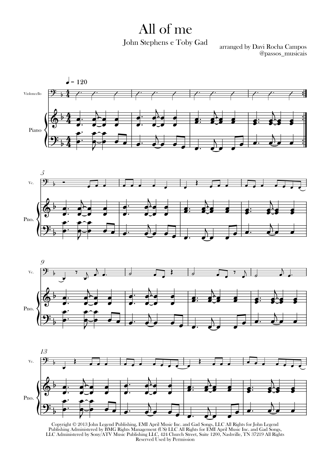 All Of Me (arr. Davi Rocha Campos)