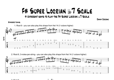 F# Super Locrian bb7 Scale (4 Ways to Play)
