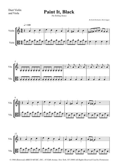 Paint It, Black (arr. Wesley S. SIlva)