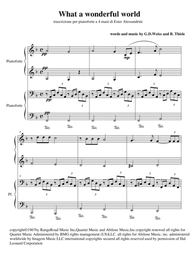 What A Wonderful World (arr. Ester Alessandrini)
