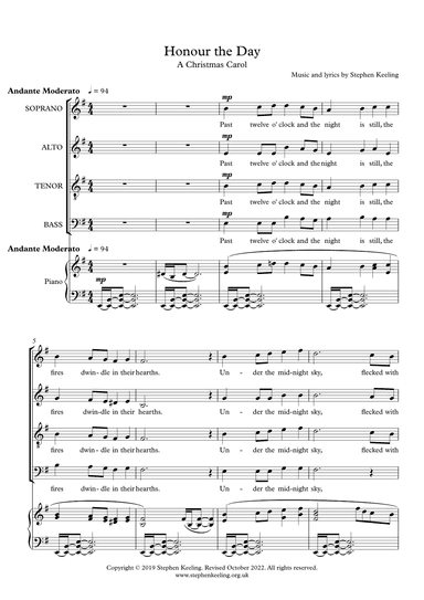 Honour the Day - A Christmas Carol