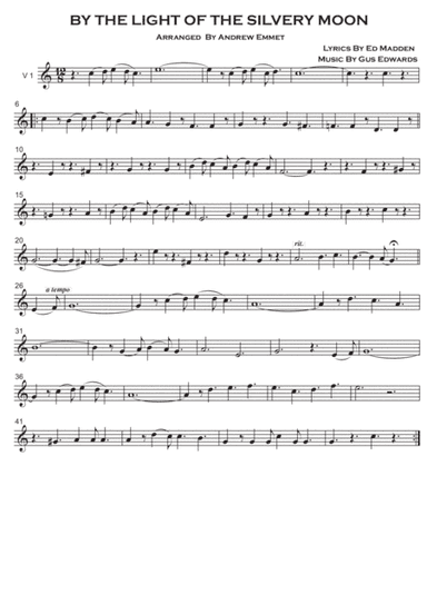 By The Light Of The Silvery Moon String Quartet (arr. Andrew Emmet)