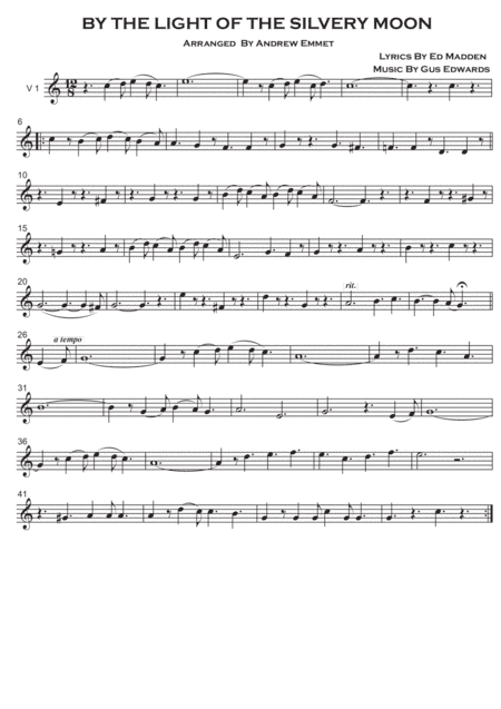 By The Light Of The Silvery Moon String Quartet (arr. Andrew Emmet)