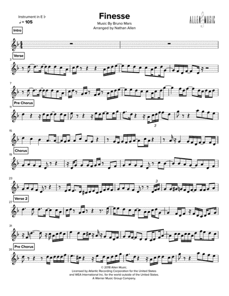 Finesse (arr. Nathan Allen)