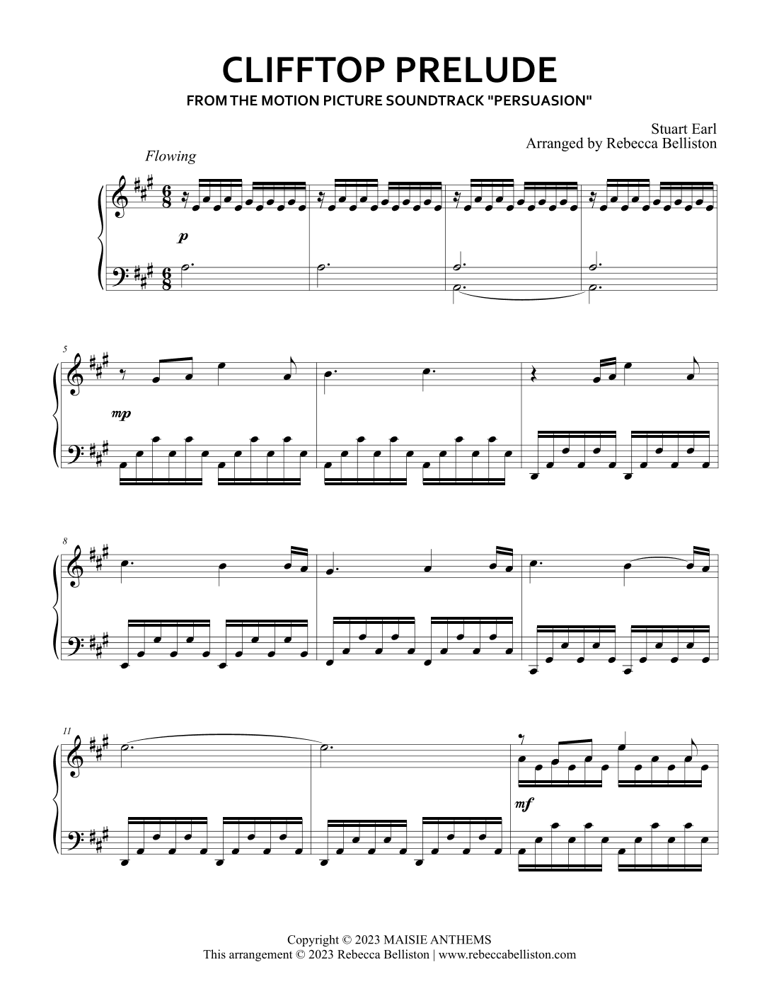 Clifftop Prelude (arr. Rebecca Belliston)