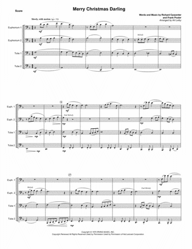 Merry Christmas, Darling (arr. Art Leiby)