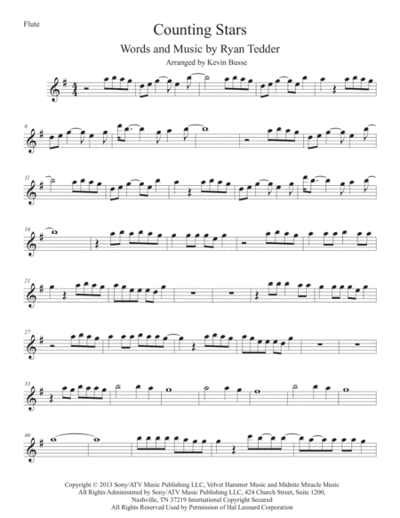 Counting Stars (arr. Kevin Busse)