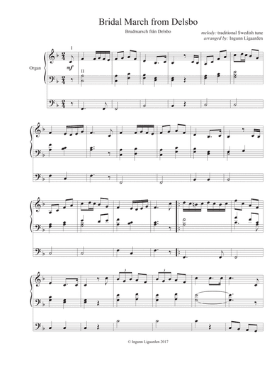 Bridal March from Delsbo - Organ Solo (arr. Ingunn Ligaarden)