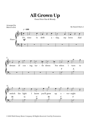 All Grown Up (arr. Márcio Silva)