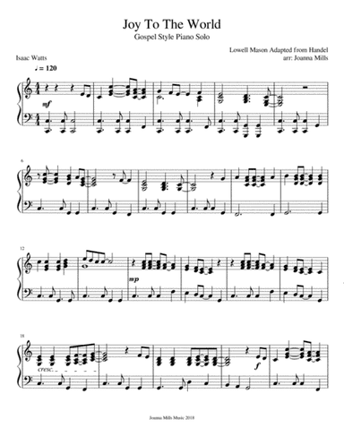 Joy To The World (arr. Joanna Mills)