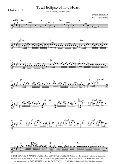 Total Eclipse Of The Heart (arr. Fabio Britto)