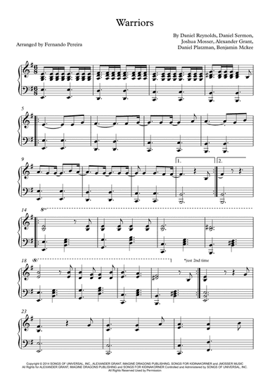 Warriors (arr. Fernando Pereira)