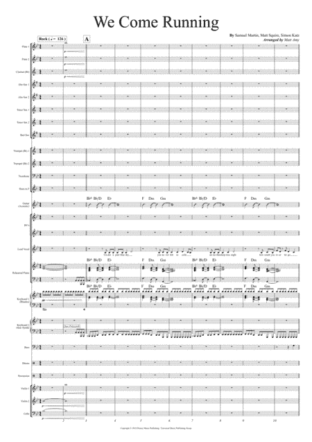 We Come Running (arr. Matt Amy)