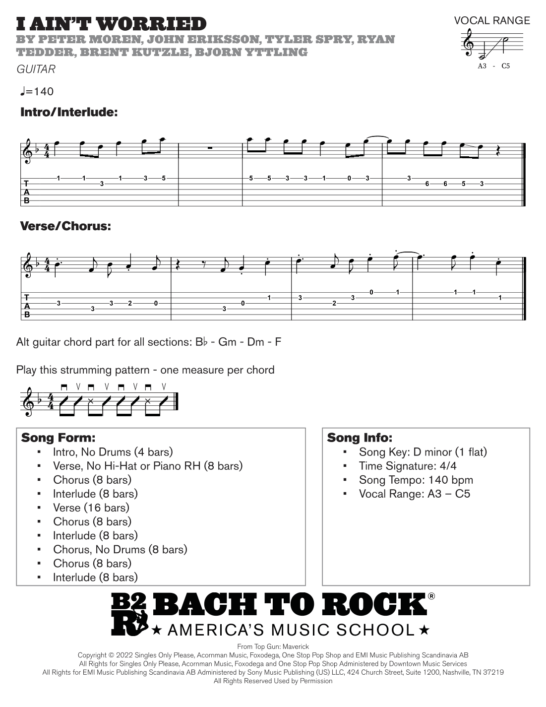 I Ain't Worried (arr. Bach to Rock)