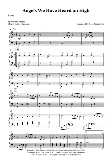 Angels We Have Heard On High (arr. P.H. Damasceno)
