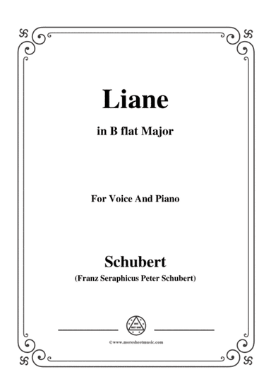 Schubert-Liane,in B flat Major,for Voice&Piano (arr. MSM)