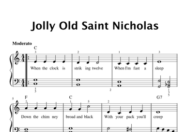Jolly Old Saint Nicholas (folk song) - piano (arr. Piano eTutor app)