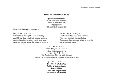 One Kiss (arr. Natalie Hawkins)