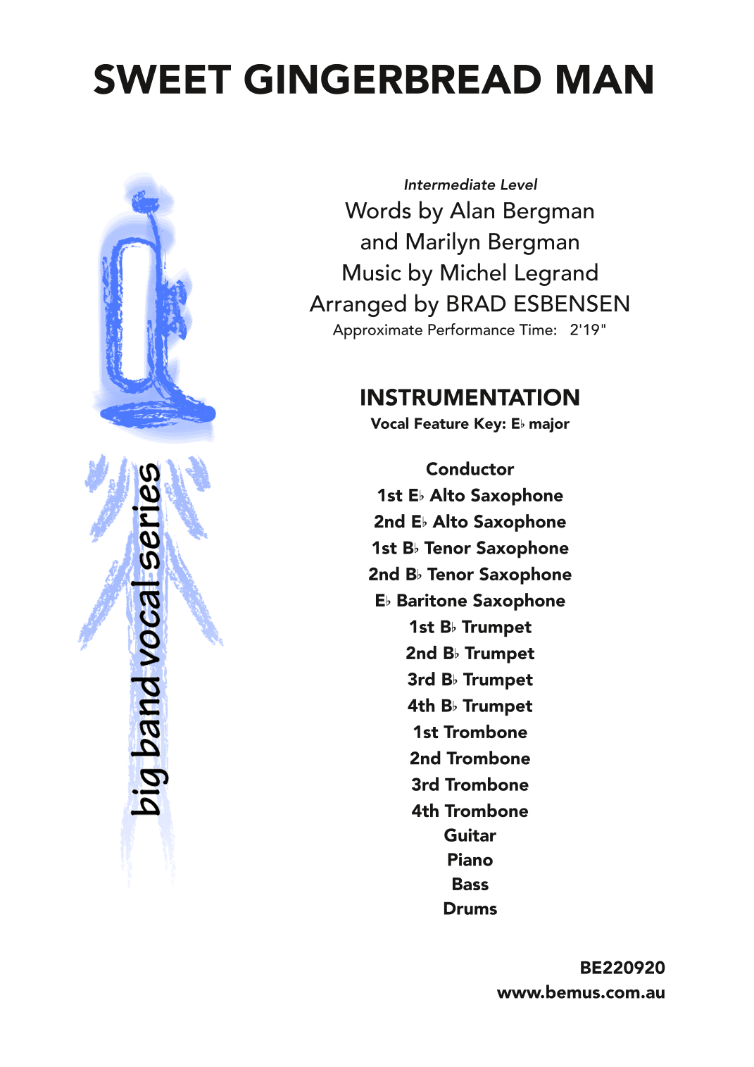 Sweet Gingerbread Man (arr. Brad Esbensen)