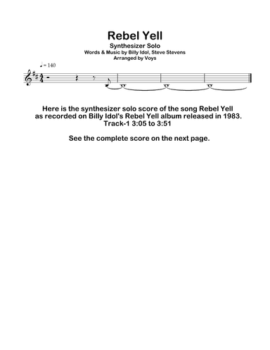 Rebel Yell (arr. Voys)