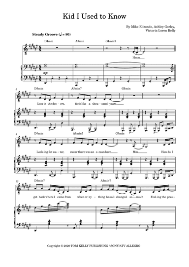 Kid I Used To Know (arr. Daniel Pippert)