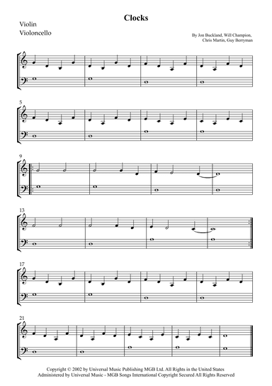 Clocks (arr. Wesley S. SIlva)