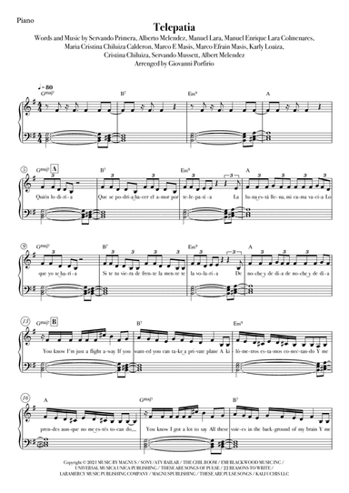 Telepatia (arr. Giovanni Porfirio)