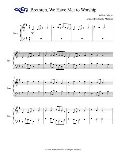 Brethren, We Have Met to Worship (arr. Sandy McIntire)