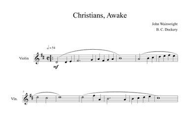 Christians Awake (Violin Solo) (arr. B. C. Dockery)