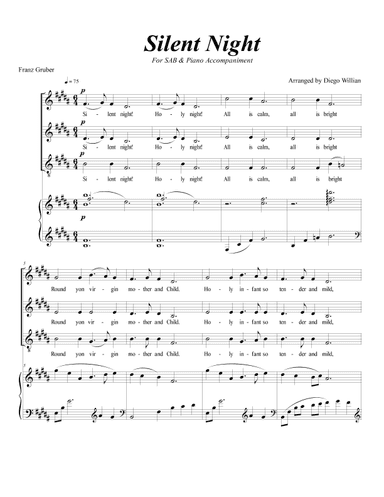 Silent Night (arr. Diego Willian) (arr. Diego Willian)