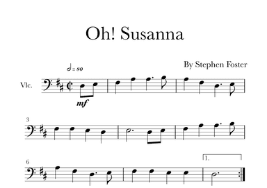 Oh! Susanna (arr. Glauco Fernandes)