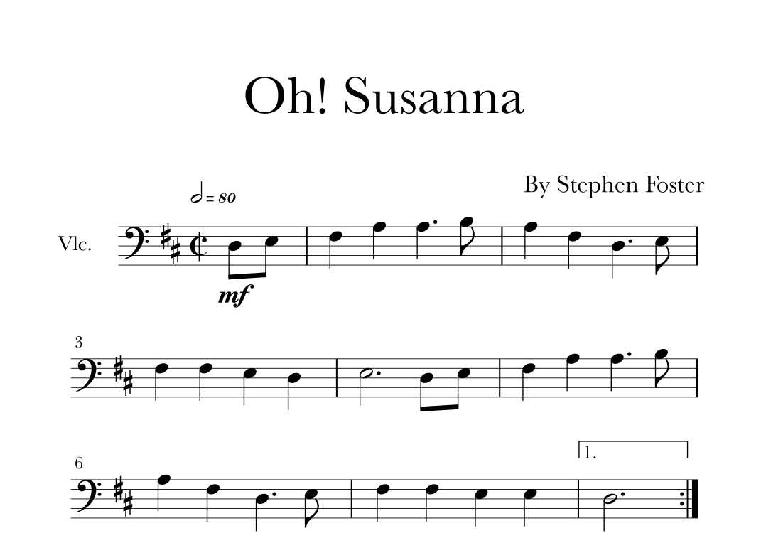Oh! Susanna (arr. Glauco Fernandes)