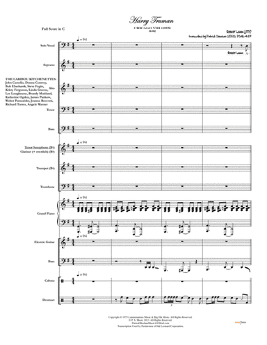 Harry Truman (arr. Patrick Sheehan)