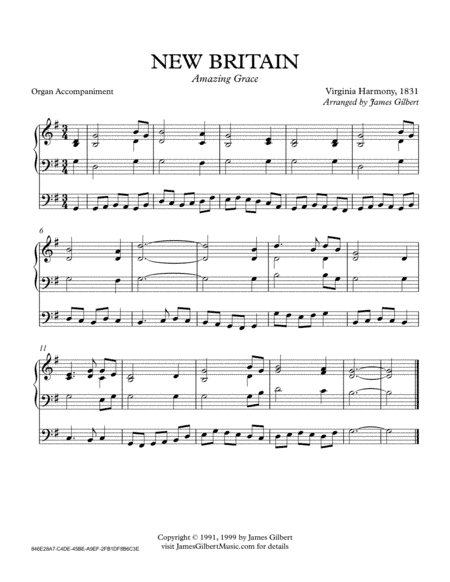 NEW BRITAIN (Amazing Grace) (arr. James Gilbert)