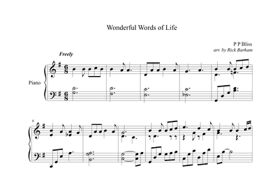 Wonderful Words of Life (arr. Rick Barham)