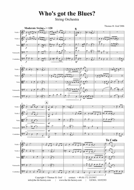 Who has got the blues? - You & you & you :-) - String Orchestra