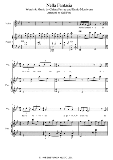 Nella Fantasia (arr. Gail Ford)