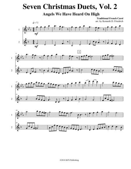 Seven Christmas Duets, Vol. 2 (arr. Kenneth D. Friedrich)