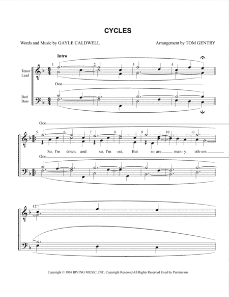 Cycles (arr. Tom Gentry)