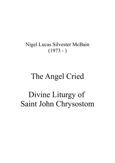 The Angel Cried