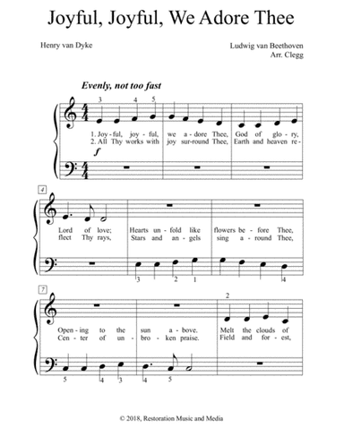 Joyful, Joyful, We Adore Thee (arr. Colleen D. Clegg)